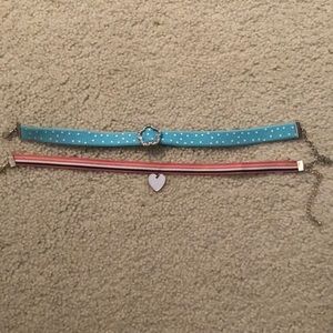 Two Girl Choker Necklaces
